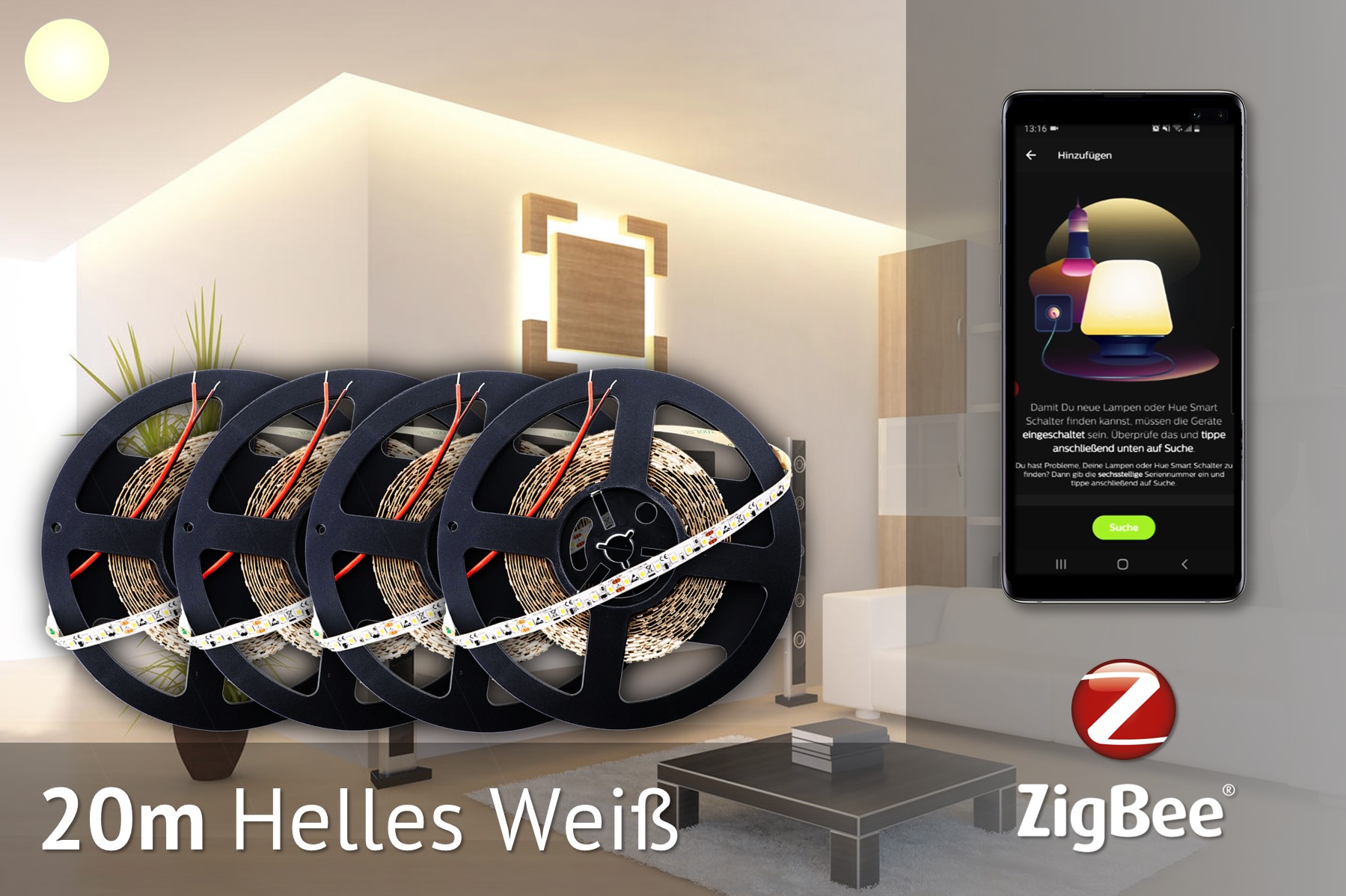 ZigBee-LED-Set: 20 Meter