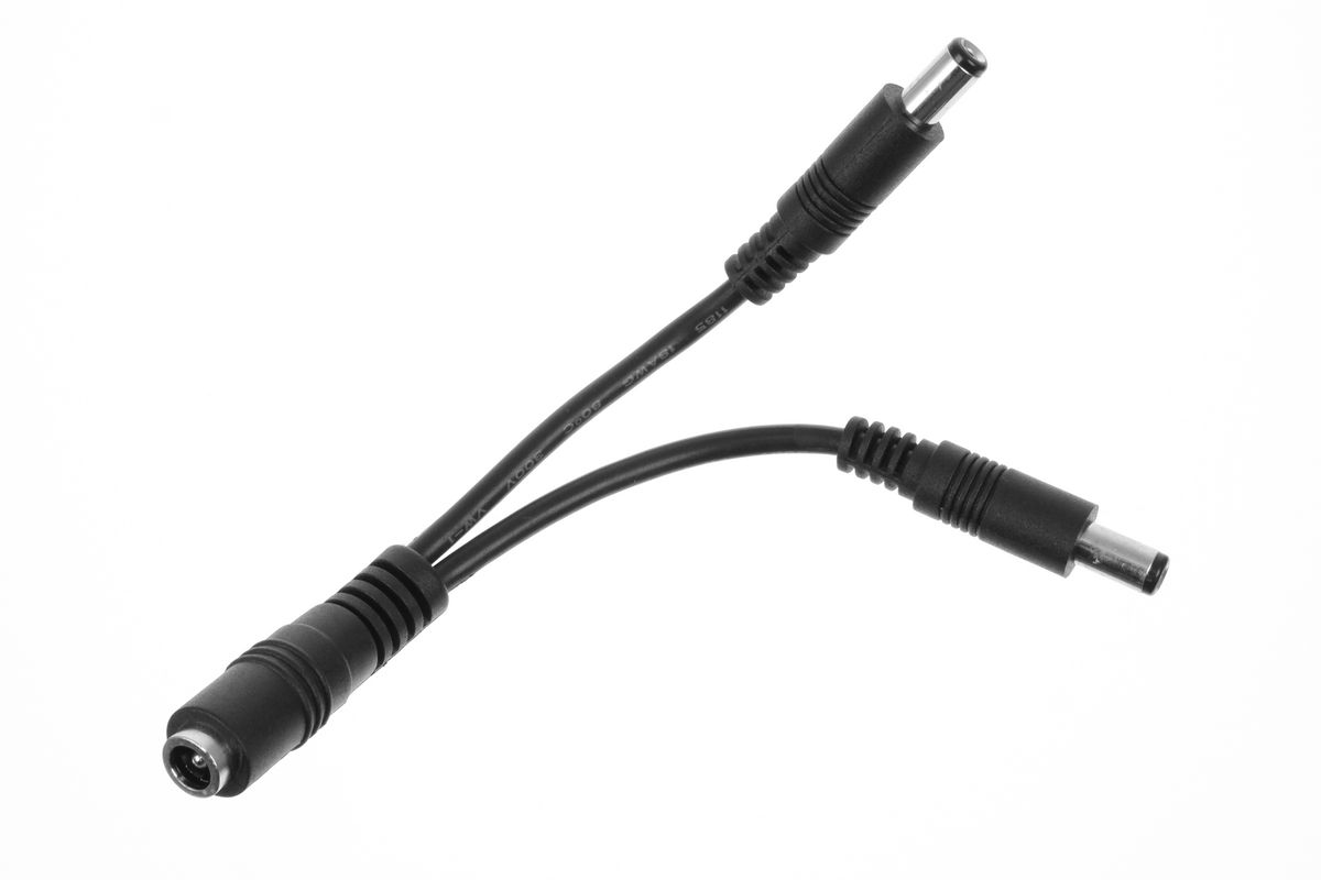 LED bar Y splitter cable with DC round plugs