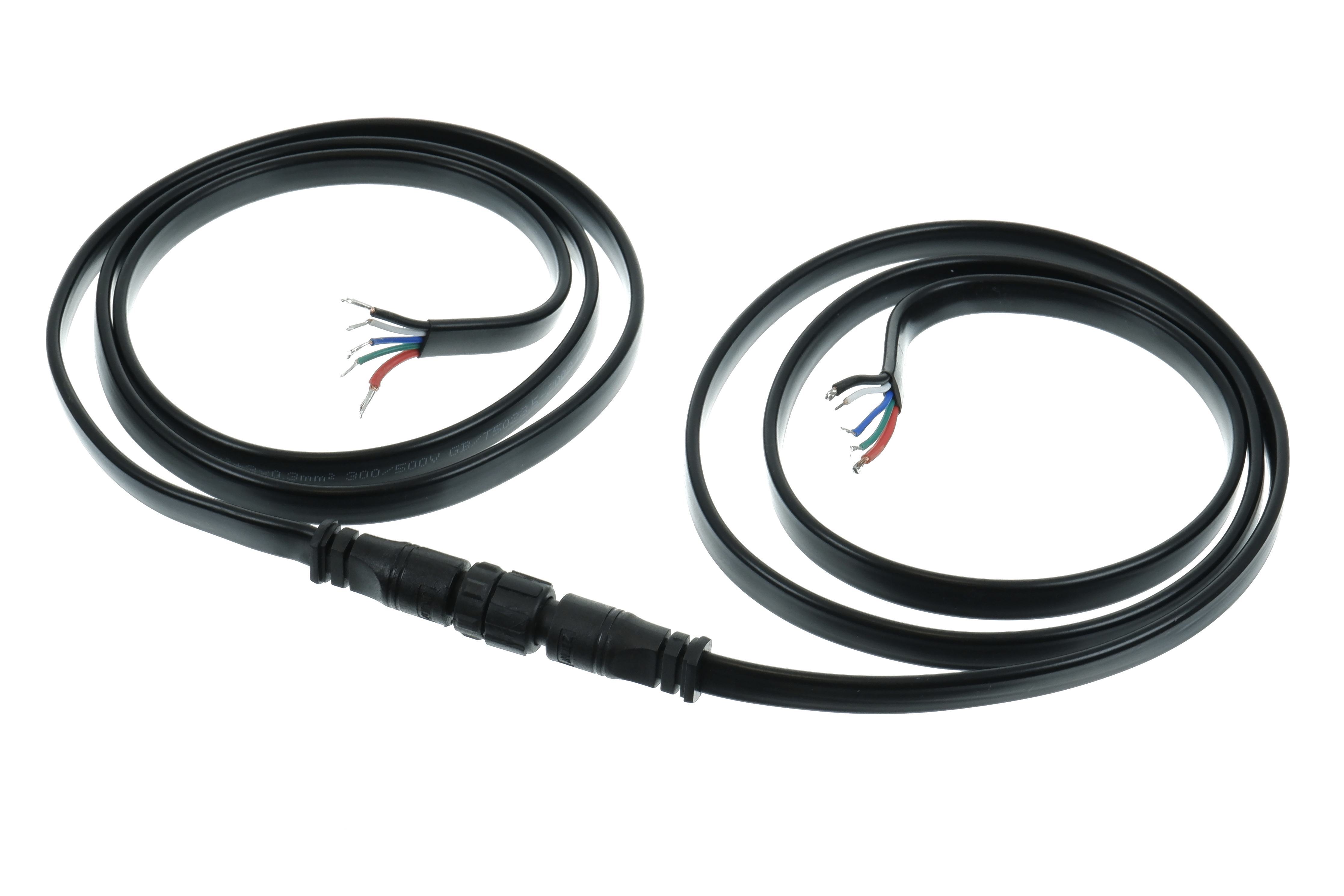 5-polige RGBW Steckverbindung (IP67) - mit 2 x 1m Kabel 