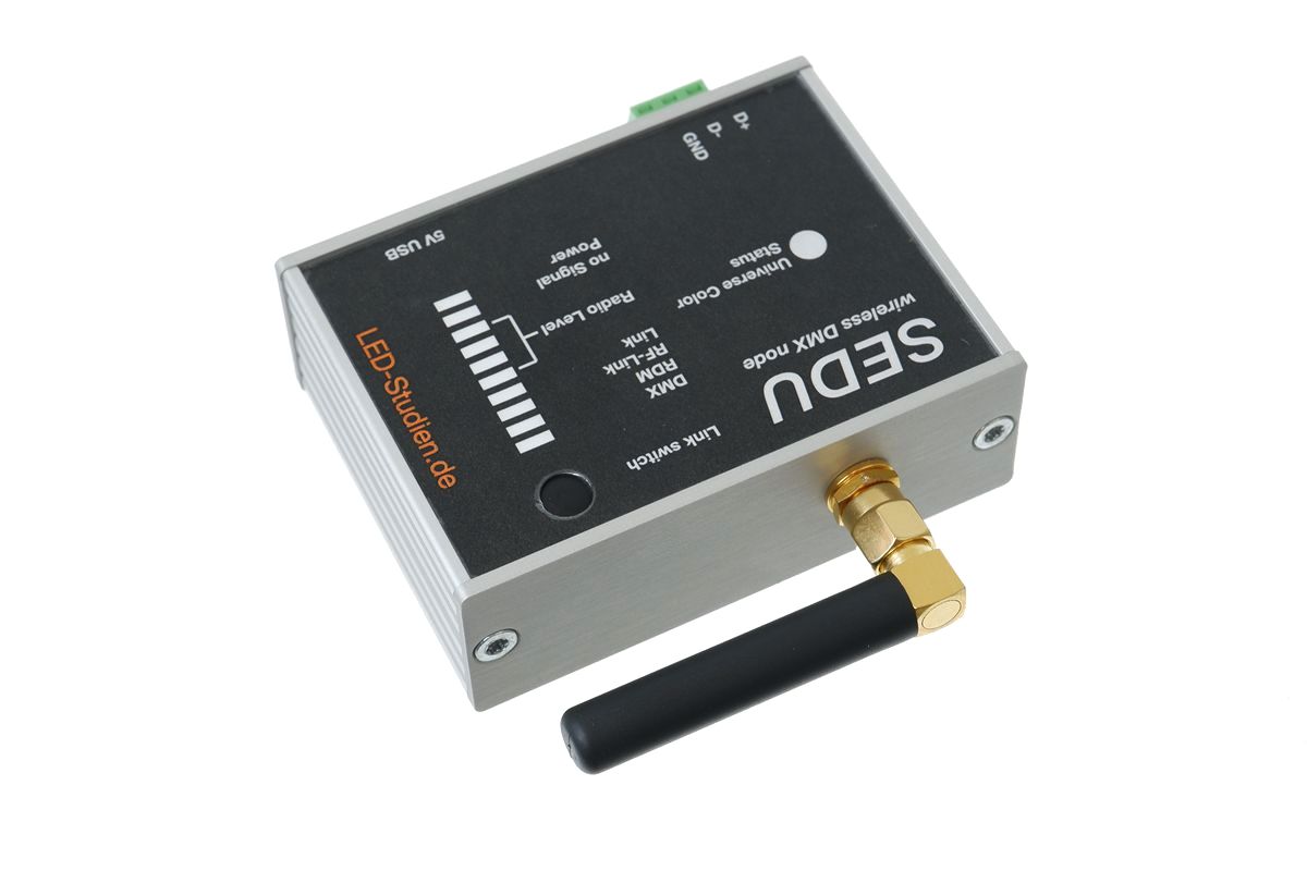 SEDU DMX node 2 - wireless DMX Sender/Empfänger (Konfiguration per App)