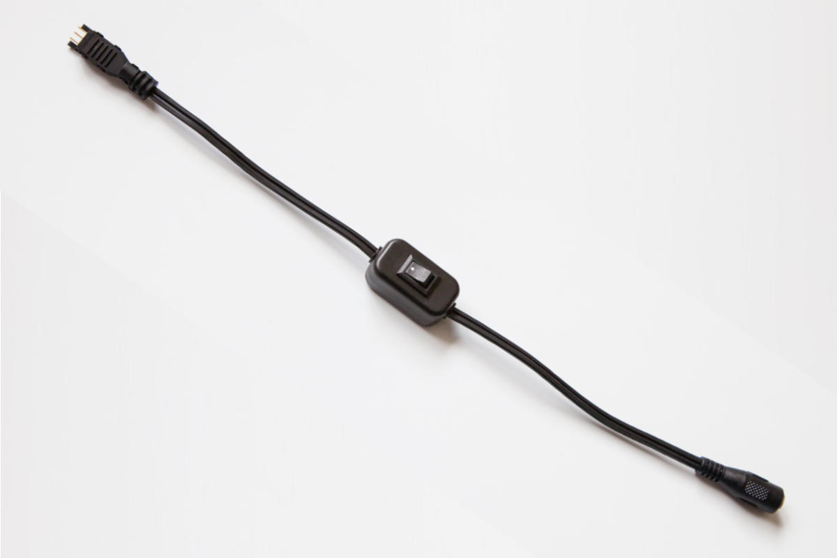 LED bar feeder cable 30cm, with switch