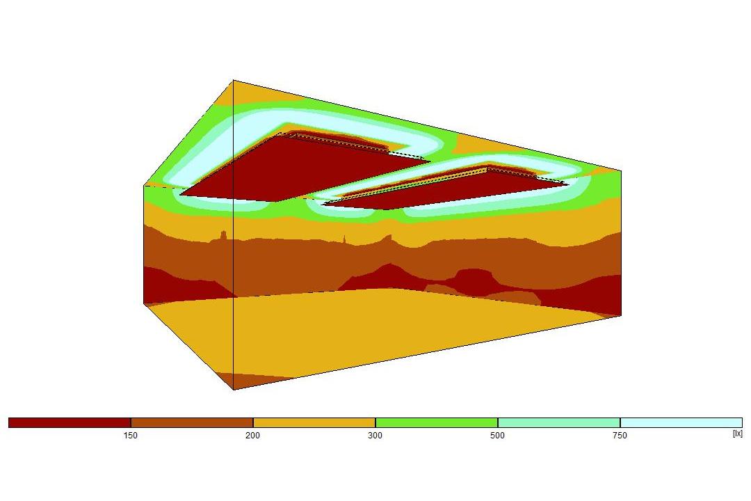 3D Lichtsimulation - Welche Helligkeit wird erreicht? 3D Lichtsimulation - Welche Helligkeit wird erreicht?