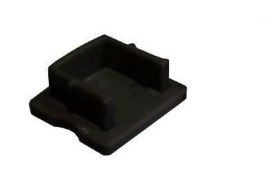 End cap for D12 profile, black End cap for D12 profile, black