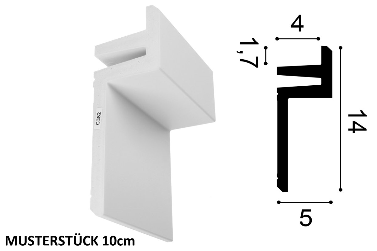 Light cove ORAC C382 - 10cm sample Light cove ORAC C382 - 10cm sample