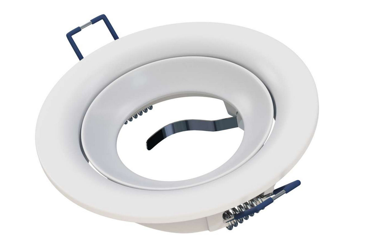 Recessed housing MR16 die-cast aluminium, matt white, round Recessed housing MR16 die-cast aluminium, matt white, round