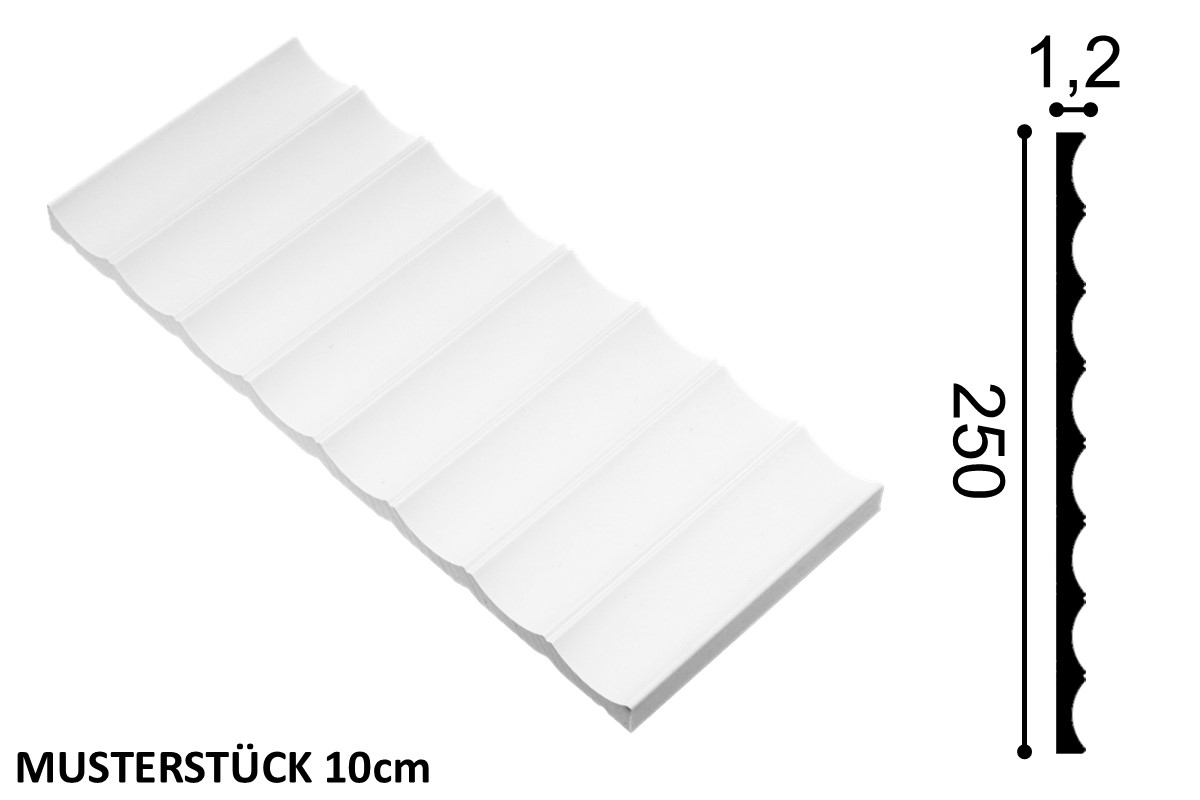 3D wall cover ORAC W109 Valley - 10cm sample 3D wall cover ORAC W109 Valley - 10cm sample