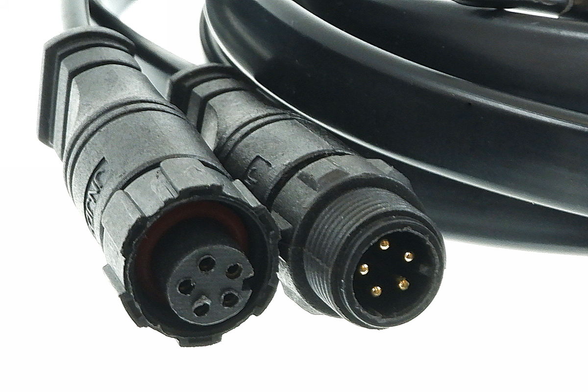 5-pin RGBW connector (IP67) - with 2 x 1m cable