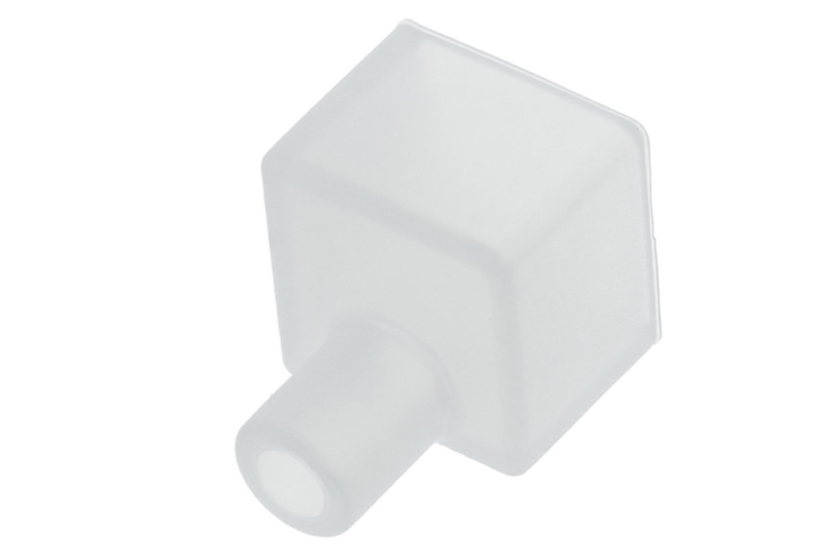 Silicone end cap for Neonflex 12x12mm - with cable outlet