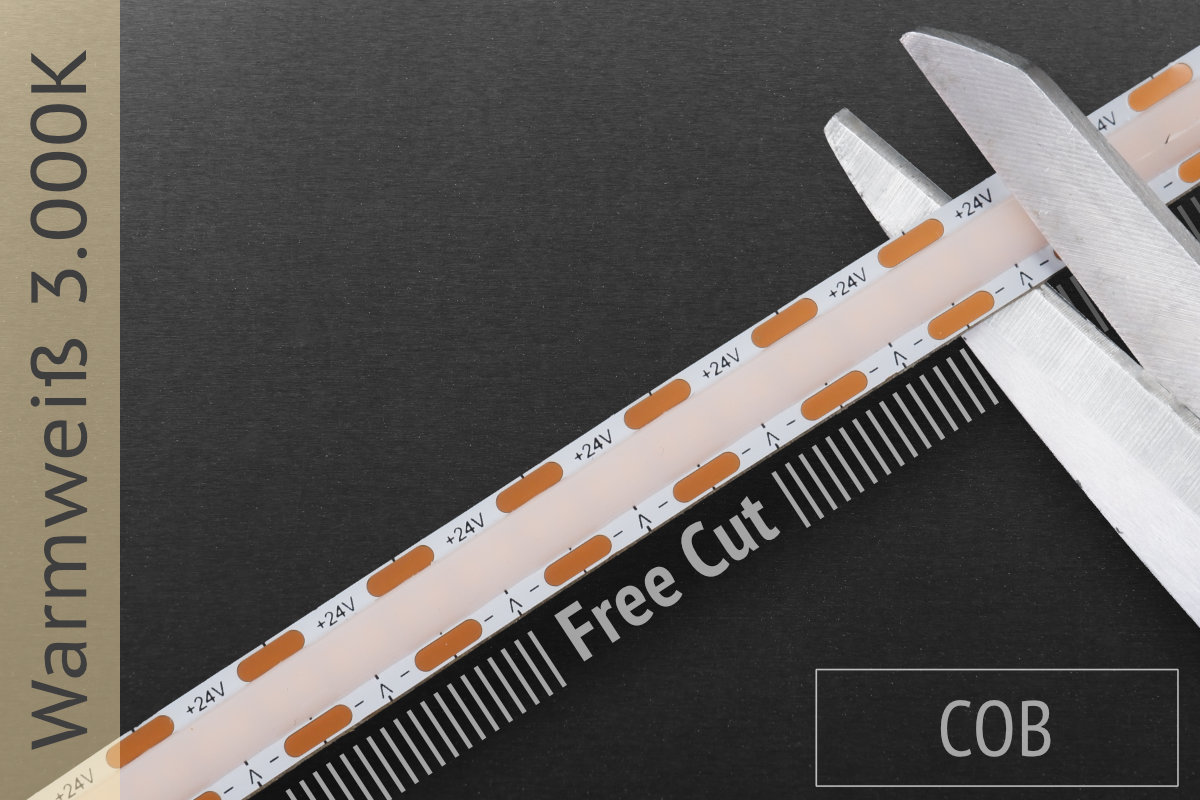 Meter: COB-LED-Strip LK04-36b-30 Color temperature: 3000K warm Meter: COB-LED-Strip LK04-36b-30 Color temperature: 3000K warm