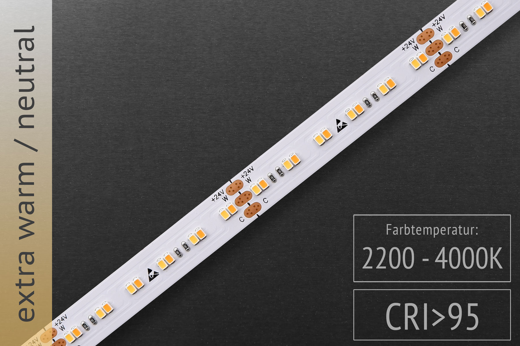 mlight CCT Litzenkabel 3x0.52mm², 25m Rolle rot/weiß/gelb