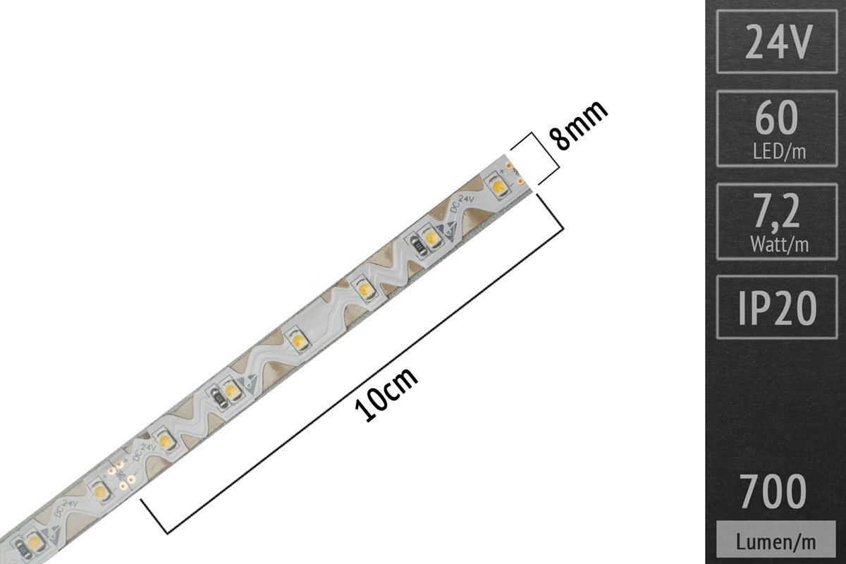 Bendable LED-Strip 60 LED/m - 700lm/m - 4.000K neutral white