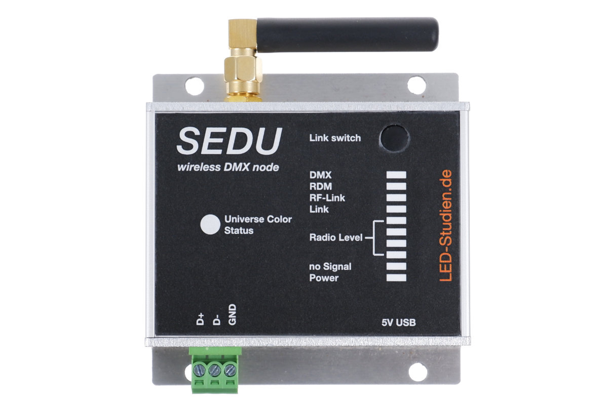2 x Side flange for SEDU DMX Node for screw mounting (M4)