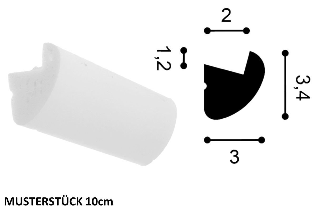 Light cove ORAC CX188 - 10cm sample Light cove ORAC CX188 - 10cm sample