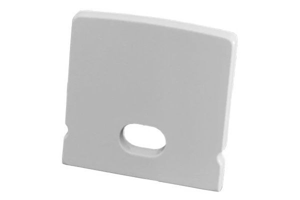 Endkappe EKLP109l eckig grau, Kabeldurchführung