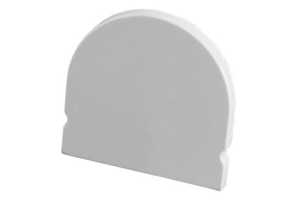 Endkappe EKLP108 halbrund grau 