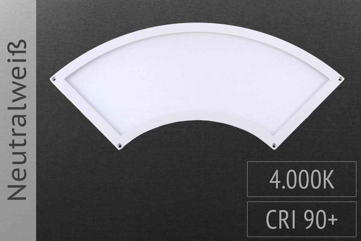 lp200r-40_led-panel-bogen-nw43tEv01PJJ60u LED-Panel Viertelkreis, 28x10cm, 7W, 490lm, 4.000K neutralweiß