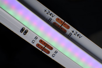 Neuheit: RGB-COB-LED-Streifen ohne sichtbare Einzel-LEDs - 24V