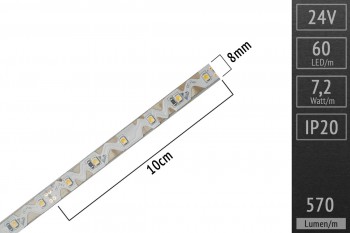 flexibles Verlegen: LED-Streifen 60 LED/m, 720lm