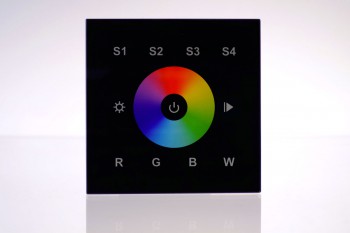 RGBW Touch-Wandsteuerung - 1 Zone - schwarz