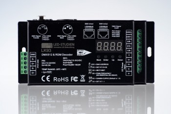 Abverkauf: 5-Kanal DMX/RDM LED-Controller, 5x8A, 30kHz, 16 Bit - XLR-3