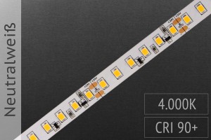 LED-Streifen 2835 NW 4000K - 120LEDs/m - CRI>90 - 24V