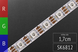 LED-Flexband digital SK6812 (wie WS2812) - 4m - 60 Pixel/m