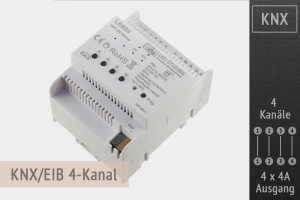 KNX LED-Controller 4-Kanal, 4x4A - Hutschiene