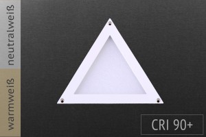 Dreieck, 10x10cm, 2W, 100lm