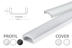 2m LED-Micro-Profil PL1
