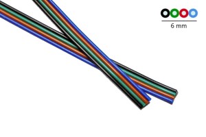 RGB-Flachband-Kabel  4x0,25mm²