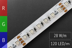 LED-Streifen RGB 3in1 HighEnd: 120 LEDs/m - 28,8 W/m