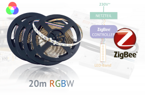 ZigBee-RGBW-LED-Set: 20 Meter